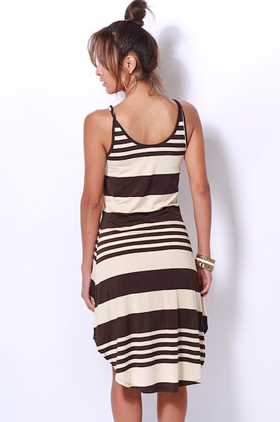 Sarah Hi Lo Striped Dress