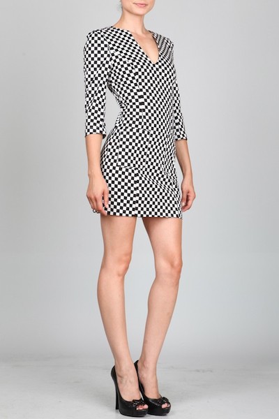 Ark & Co. Checkmate Dress - Click Image to Close