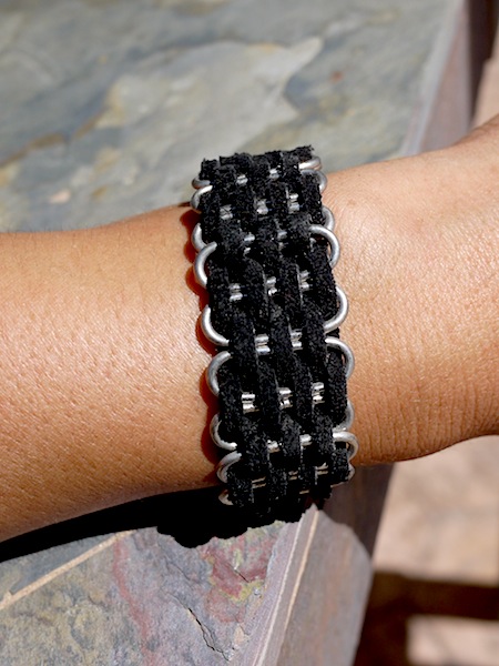 Peruvian Suede Chain Bracelet - More Colors - Click Image to Close