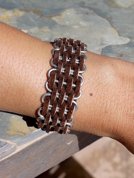 Peruvian Suede Chain Bracelet - More Colors - Click Image to Close