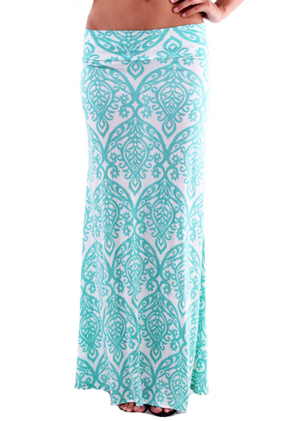 Neha Damask Maxi Skirt - More Colors - Click Image to Close