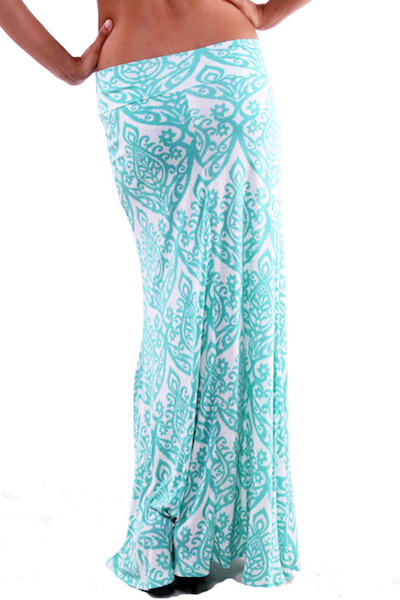 Neha Damask Maxi Skirt - More Colors - Click Image to Close