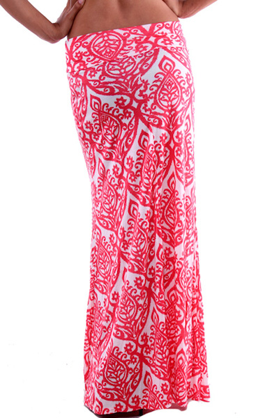 Neha Damask Maxi Skirt - More Colors