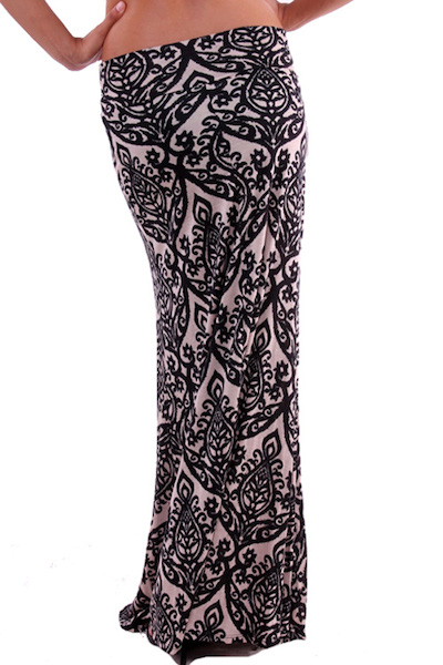 Neha Damask Maxi Skirt - More Colors - Click Image to Close