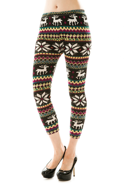 Blitzen Knit Leggings - Click Image to Close