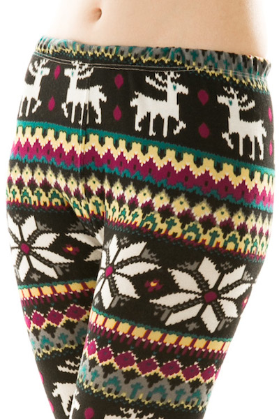 Blitzen Knit Leggings - Click Image to Close