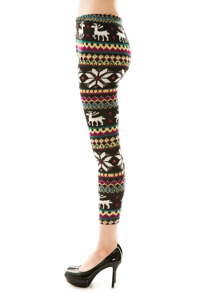 Blitzen Knit Leggings - Click Image to Close