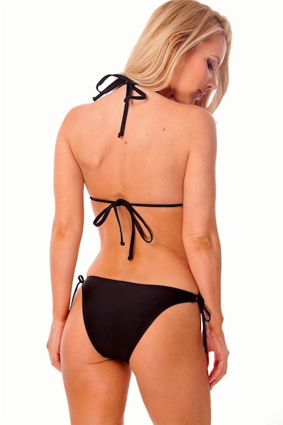 Black Fringe Monokini - Click Image to Close