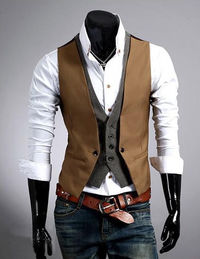 Dylan Slim Fit Casual Fashion Double Vest