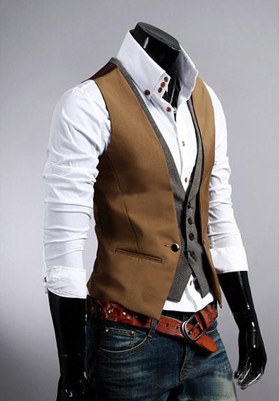 Dylan Slim Fit Casual Fashion Double Vest