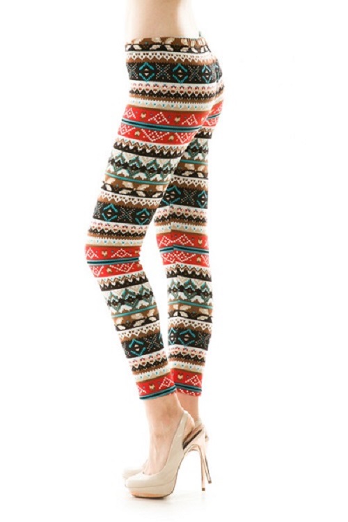 Anna Printed Fleece Leggings