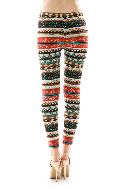 Anna Printed Fleece Leggings