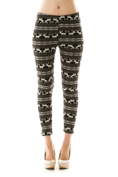 Dasher Fair Isle Print Fleece Leggings