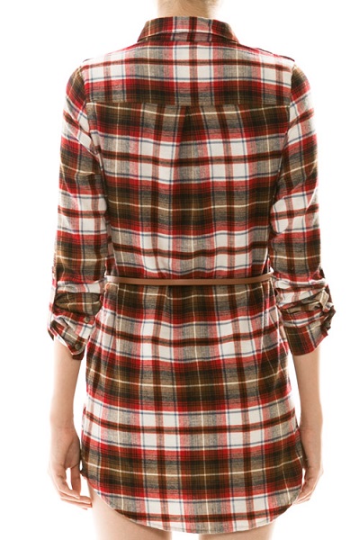 Mad About Plaid Flannel Shift Dress - More Colors - Click Image to Close