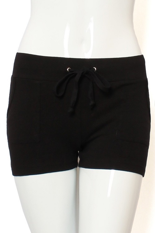 L Pocket Cotton Drawstring Shorts - More Colors