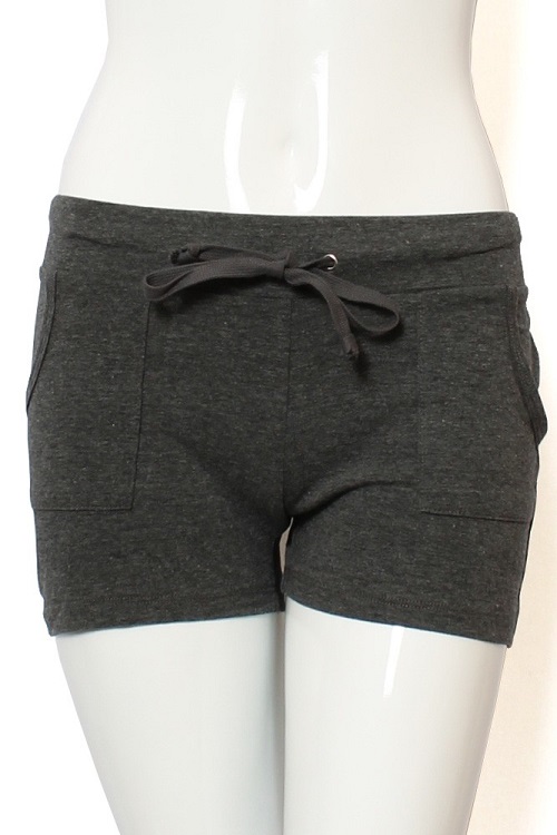 L Pocket Cotton Drawstring Shorts - More Colors