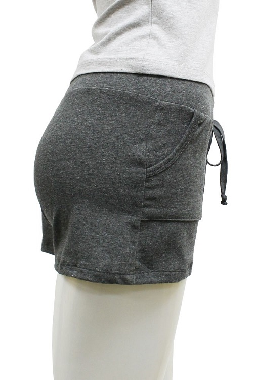 L Pocket Cotton Drawstring Shorts - More Colors - Click Image to Close