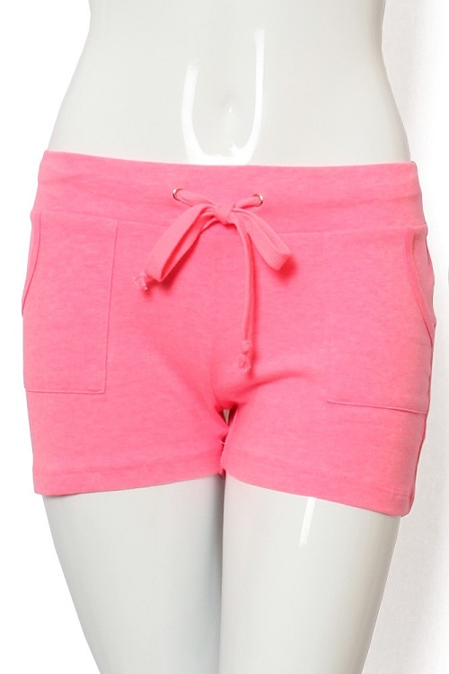 L Pocket Cotton Drawstring Shorts - More Colors