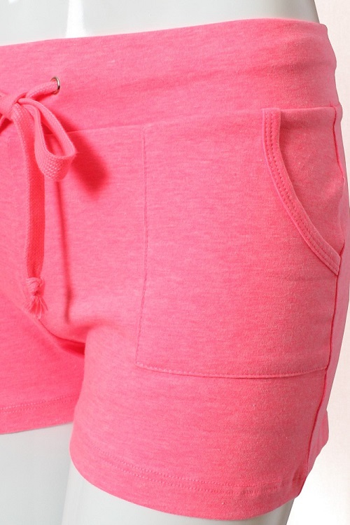 L Pocket Cotton Drawstring Shorts - More Colors - Click Image to Close