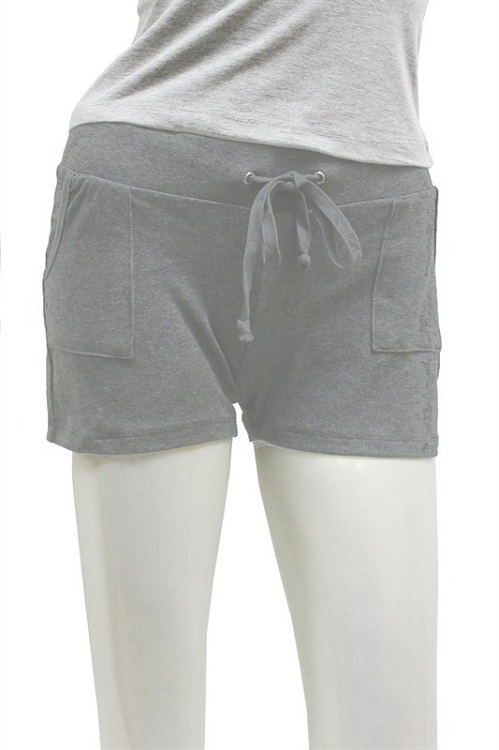 L Pocket Cotton Drawstring Shorts - More Colors