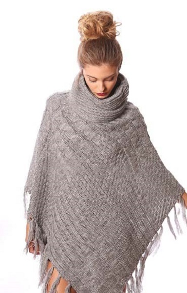 Anastasia Turtleneck Poncho - More Colors - Click Image to Close