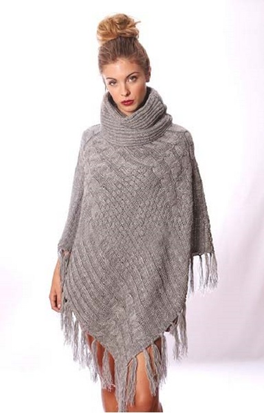 Anastasia Turtleneck Poncho - More Colors - Click Image to Close