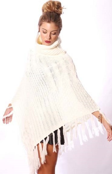 Anastasia Turtleneck Poncho - More Colors