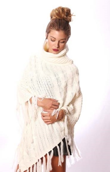 Anastasia Turtleneck Poncho - More Colors