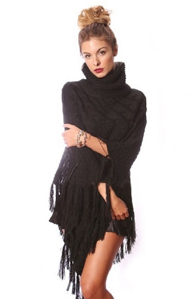 Anastasia Turtleneck Poncho - More Colors