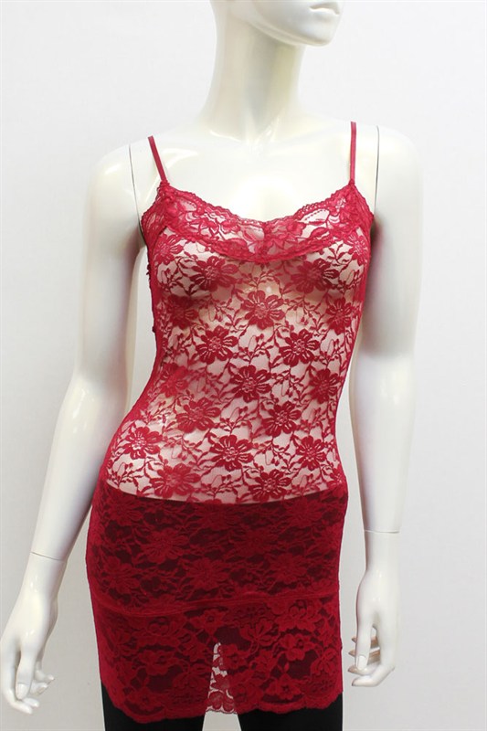 All Over Lace Long Cami - More Colors - Click Image to Close