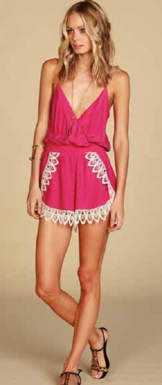 Lucy Love Lacey Romper - Solid Colors - Click Image to Close