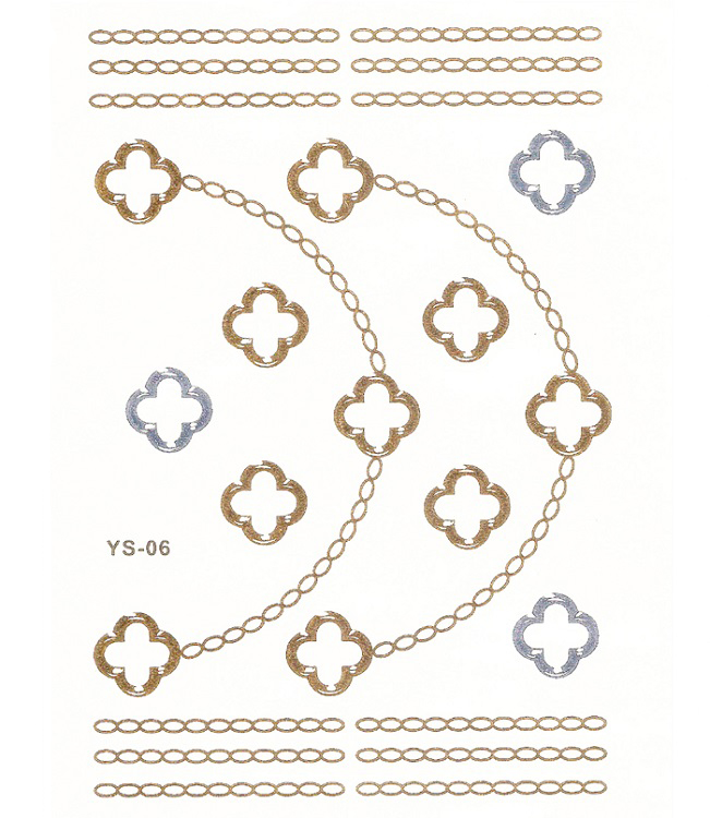 Flash Tattoo - Clover & Chains Necklace