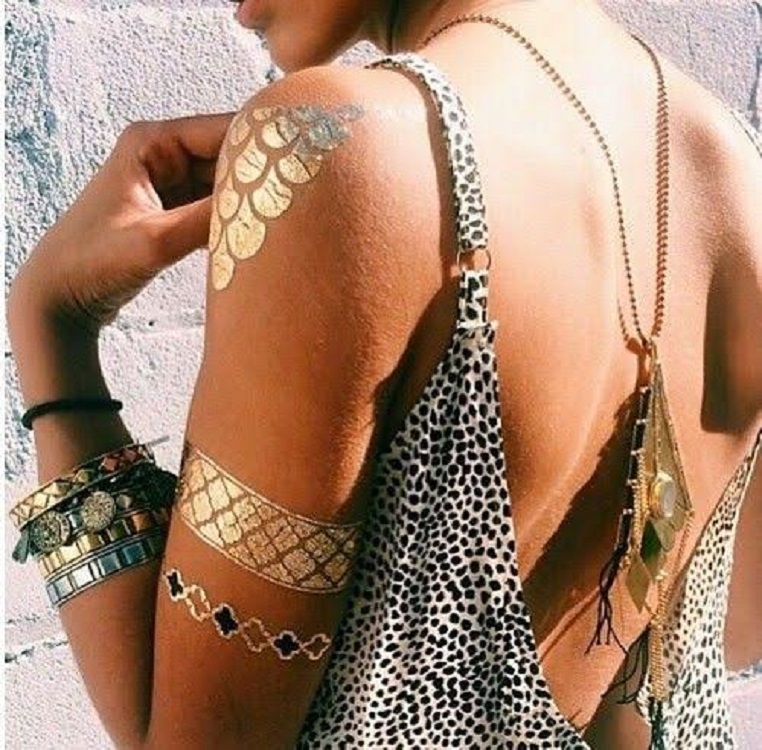 Flash Tattoo - Scallop Chains - Click Image to Close