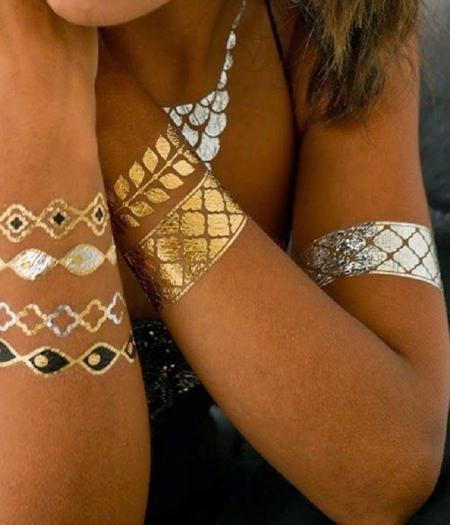 Flash Tattoo - Scallop Chains - Click Image to Close