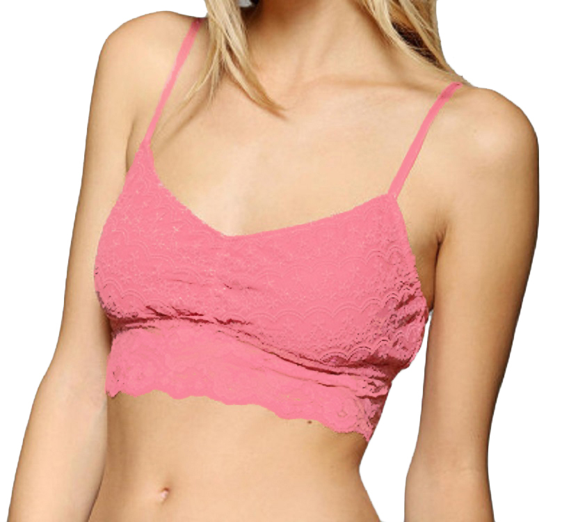 All Over Lace Padded Bralette - More Colors - Click Image to Close