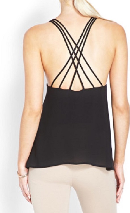 Criss Cross Back Strappy Cami - More Colors - Click Image to Close