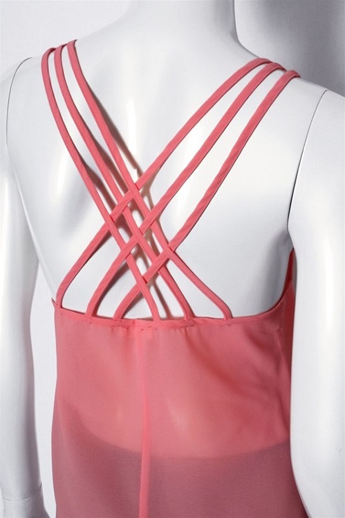 Criss Cross Back Strappy Cami - More Colors - Click Image to Close