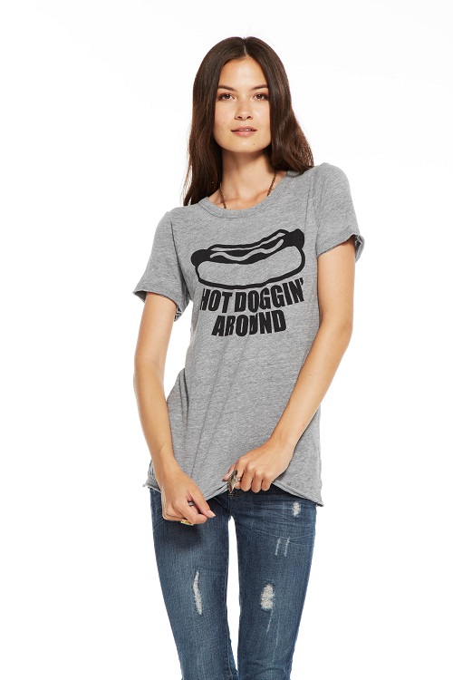 Hot Doggin Around Graphic Tee - Click Image to Close