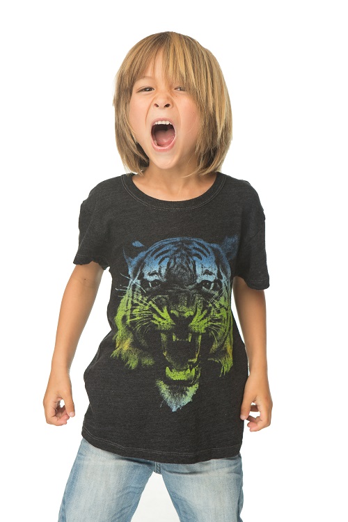 Ombre Tiger Kids Graphic Tee