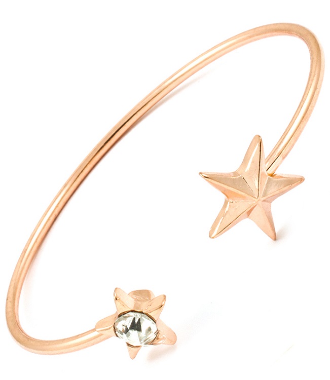 Crystal Star Cuff Bracelet - Click Image to Close
