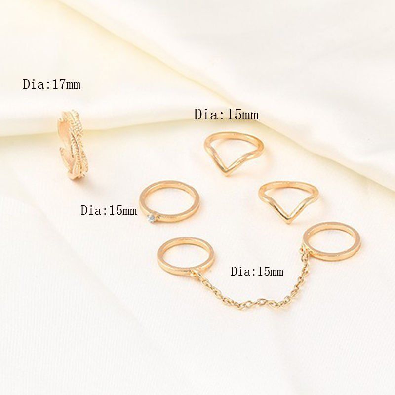 Urban Stacking Bands Midi Ring Set - More Colors