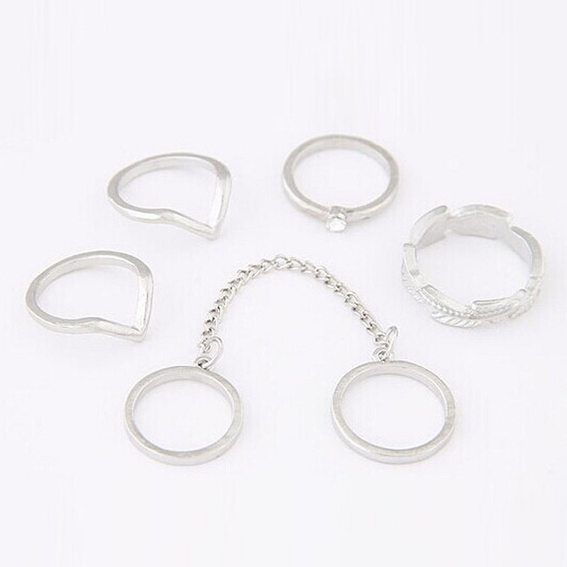 Urban Stacking Bands Midi Ring Set - More Colors