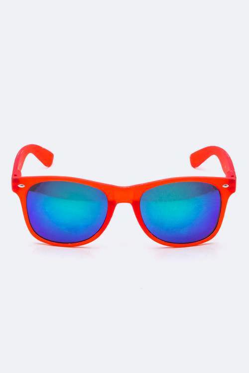 Color Frame Wayfarer Sunglasses - More Colors - Click Image to Close