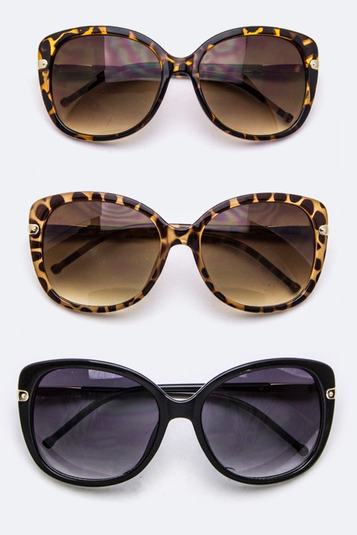 Oversized Fashion Oval Sunglasses - More Colors