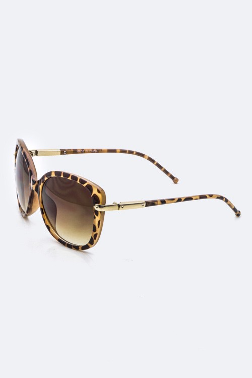 Oversized Fashion Oval Sunglasses - More Colors - Click Image to Close
