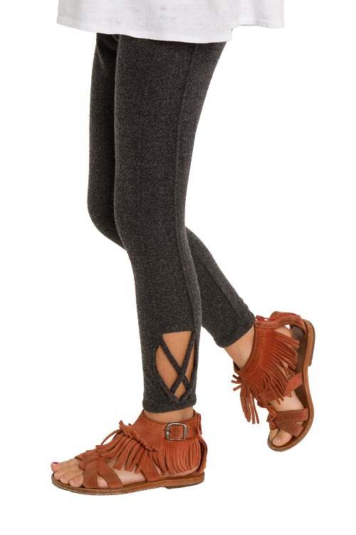 Love Knit Girls Side Detail Legging - More Colors - Click Image to Close