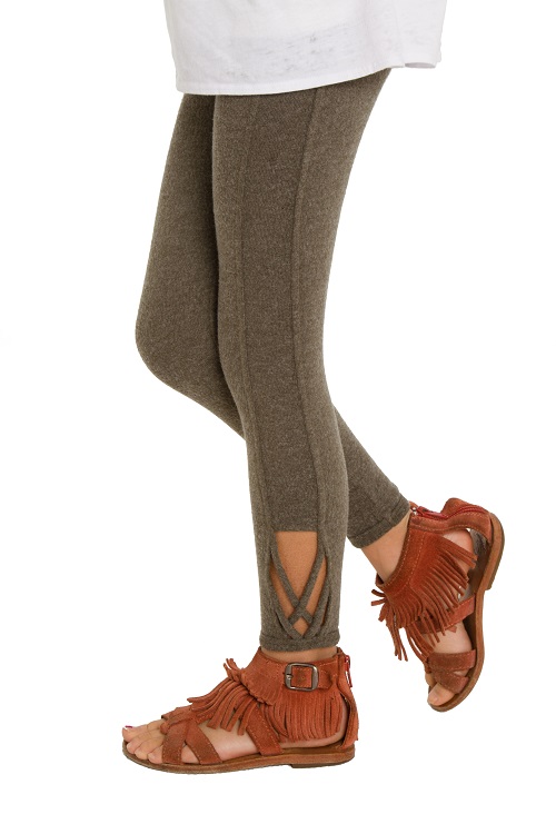 Love Knit Girls Side Detail Legging - More Colors - Click Image to Close