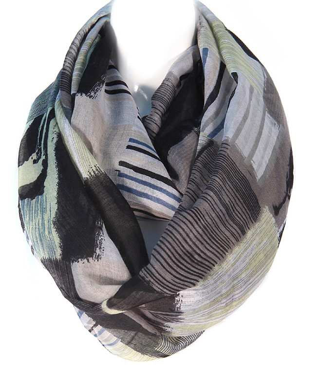 Maddox Patchwork Infinity Scarf