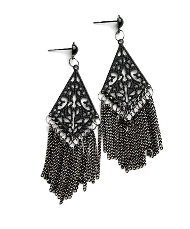 Chain Tassel Drop Earrings - More Colors