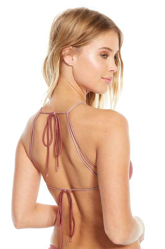 Looped Halter and Strappy Side Tie Bikini - Click Image to Close